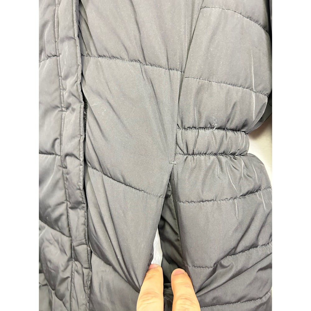 Childrens Place Girls Black Puffer Coat Faux Fur Hood Lined Winter Warm XXL 16 - Picture 11 of 13